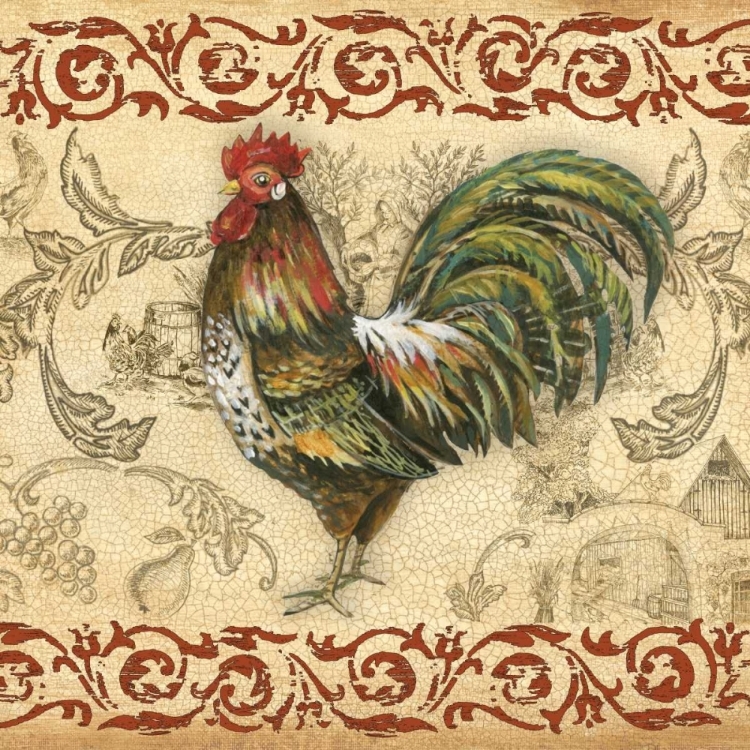 Picture of TOILE ROOSTER IV