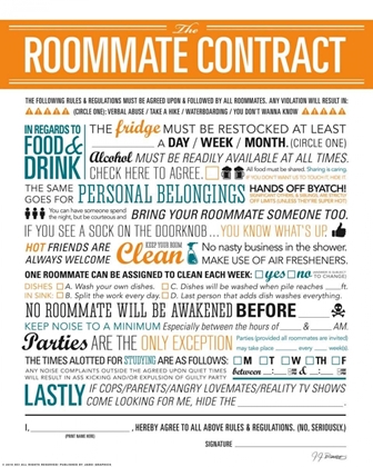 Picture of ROOMMATE CONTRACT