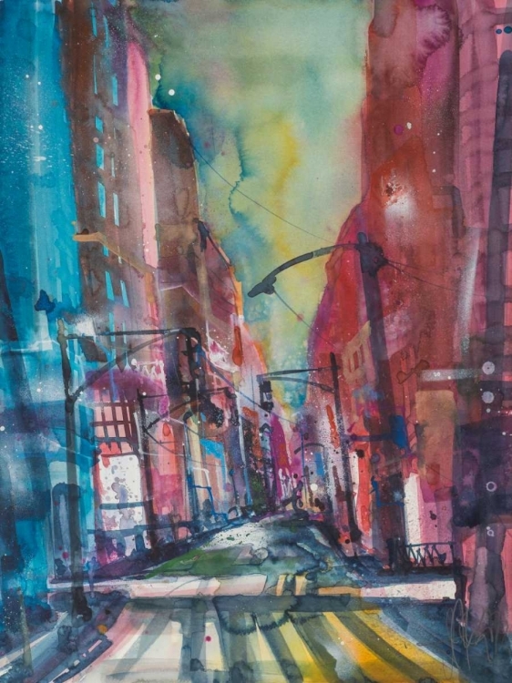 Picture of NEW YORK AQUAREL I