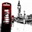 Picture of TELEPHONE BOX AND BIG BEN OF LONDON