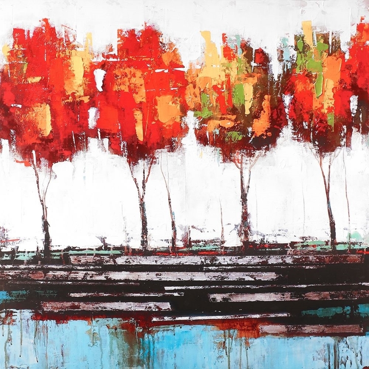 Picture of ABSTRACT INDUSTRIAL STYLE TREES