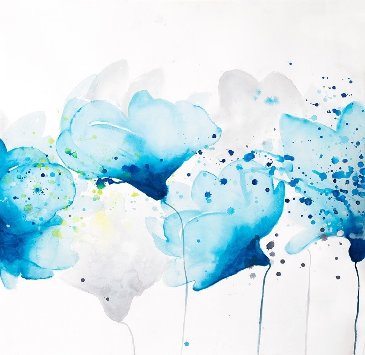 Picture of WATERCOLOR PAINT SPLASH FLOWERS