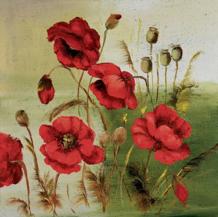 Picture of RED POPPIES COMPOSITION I