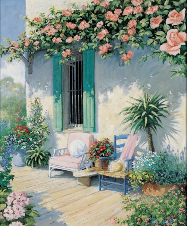 Picture of A VERANDA IN BLOOM II