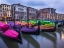 Picture of GONDOLAS PARKED ON THE GRAND CANAL, VENICE, ITALY