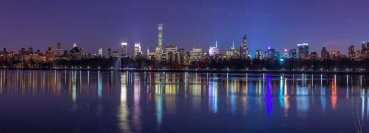 Picture of VIEW OF NEW YORK CITY SKYLINE FROM CENTRAL PARK IN EVENING