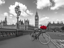 Picture of BICYCLE WITH BUNCH OF FLOWERS ON WESTMINSTER BRIDGE, LONDON, UK