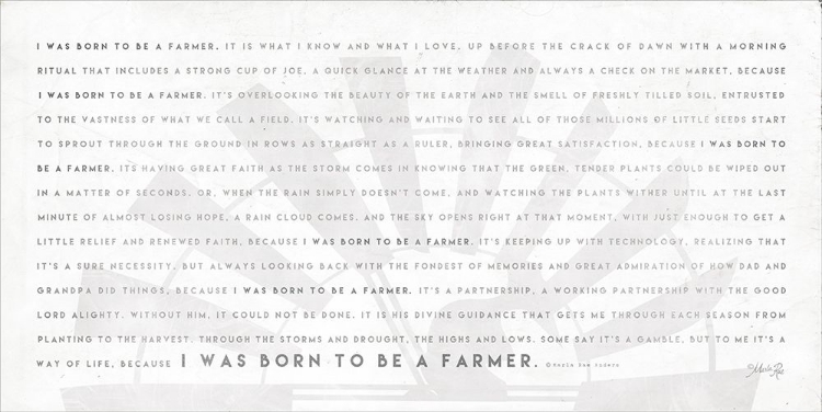 Picture of SIMPLE BORN TO BE A FARMER