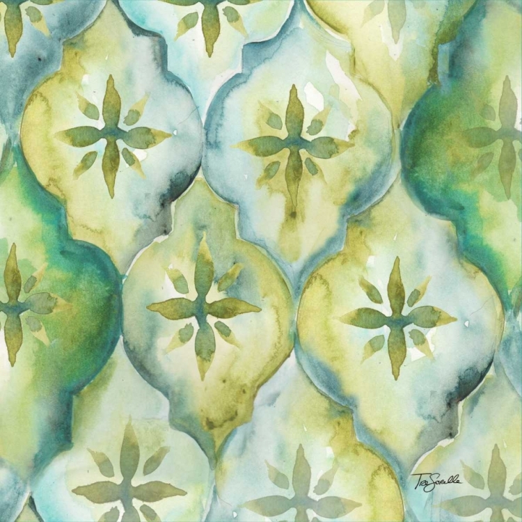 Picture of WATERCOLOR ARABESQUE III 