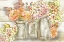 Picture of COLORFUL FLOWERS IN MASON JAR GOLD