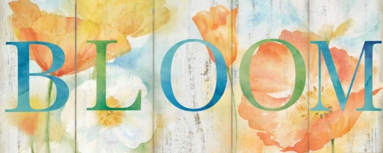 Picture of WATERCOLOR POPPY MEADOW BLOOM SIGN