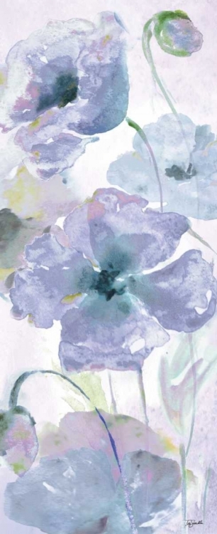 Picture of WATERCOLOR GARDEN PURPLE PANEL I