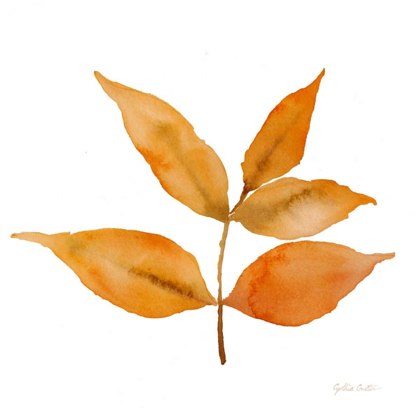 Picture of MODERN LEAF STUDY ON WHITE I