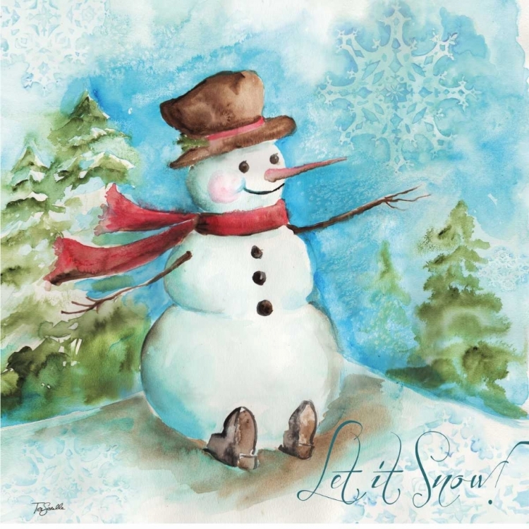 Picture of WATERCOLOR SNOWMEN I