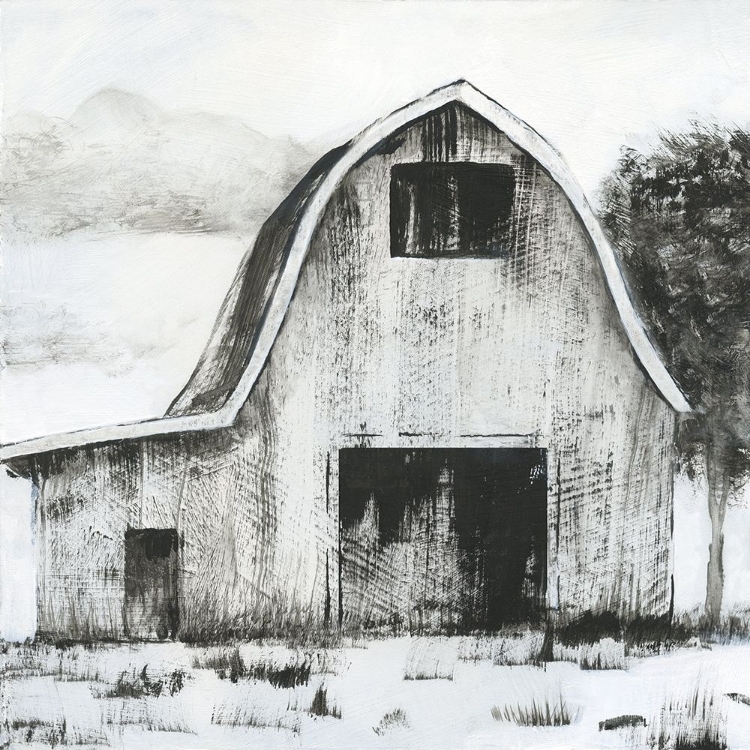 Picture of BLACK AND WHITE BARN II