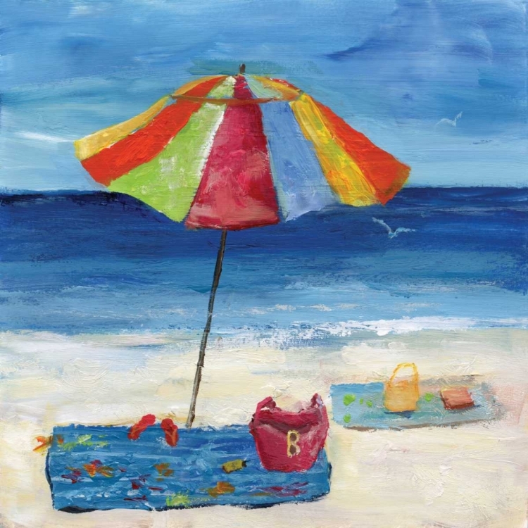 Picture of BRIGHT BEACH UMBRELLA I