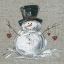 Picture of LINEN SNOWMAN II