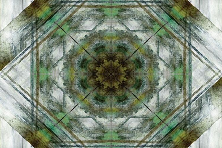 Picture of GREEN GREY KALEIDOSCOPE I