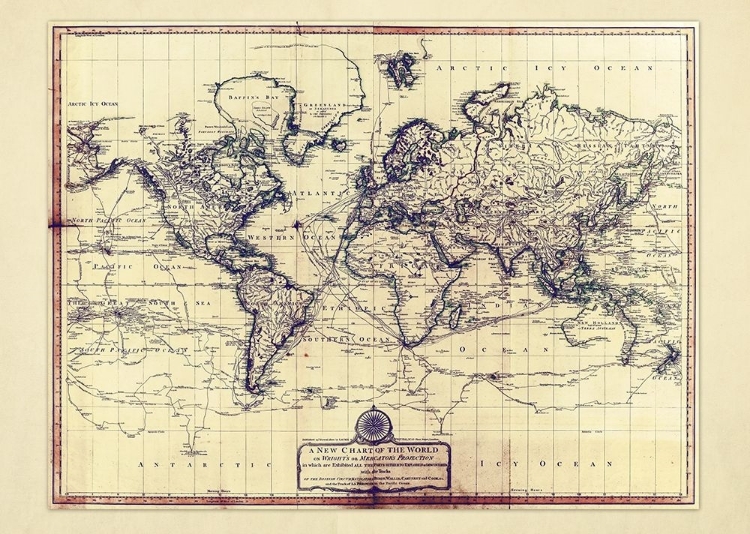 Somerset House - Images. NEW CHART OF THE WORLD