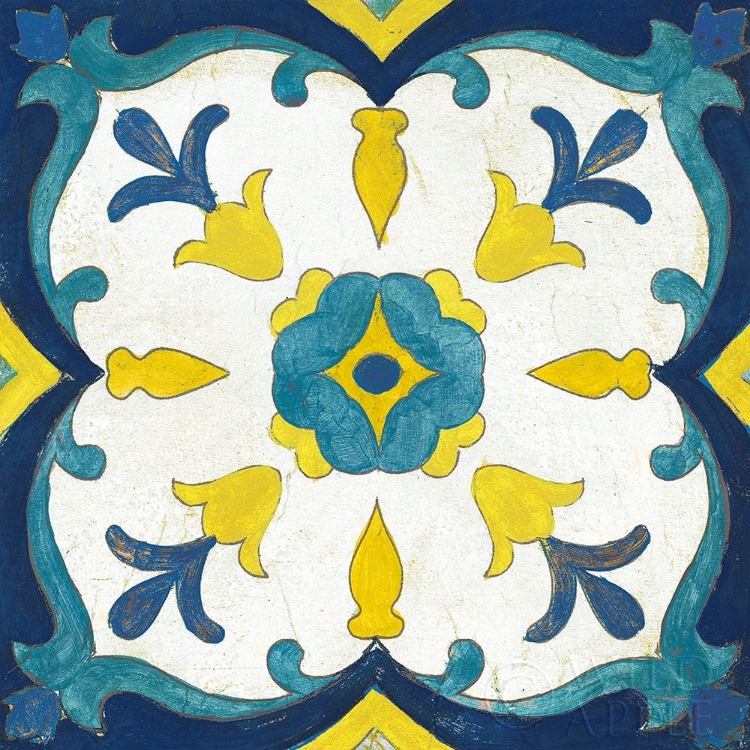 Picture of ANDALUCIA TILES A BLUE AND YELLOW