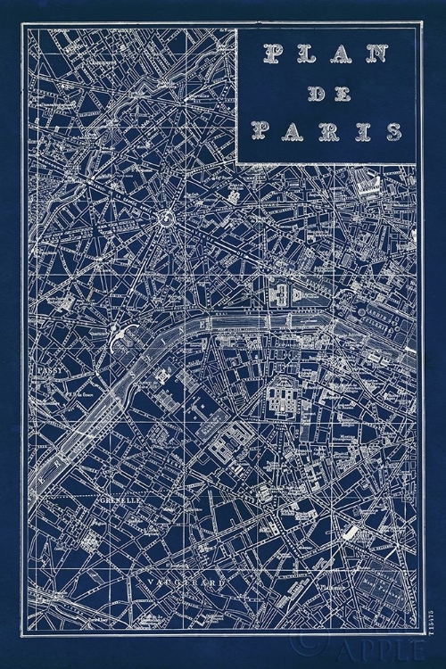 Picture of BLUEPRINT MAP PARIS