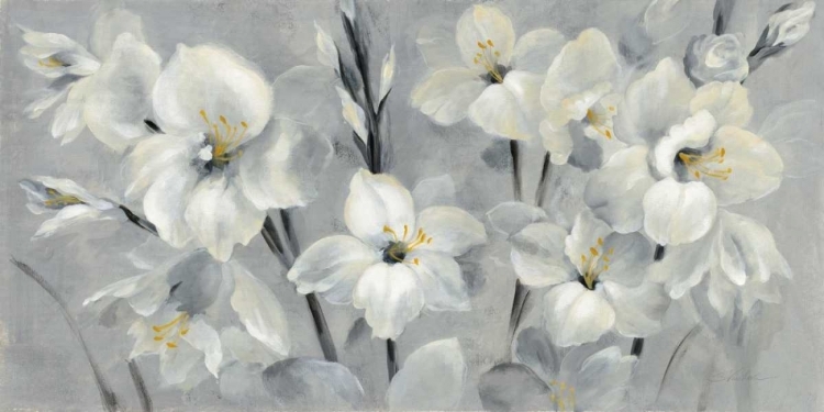 Picture of FLOWERS ON GRAY