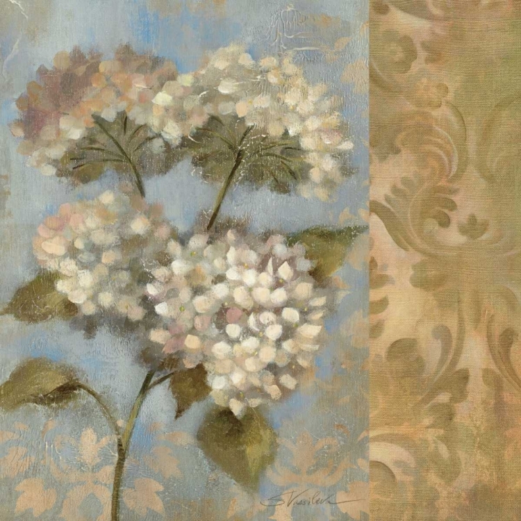 Picture of HYDRANGEA ON SOFT BLUE WAG