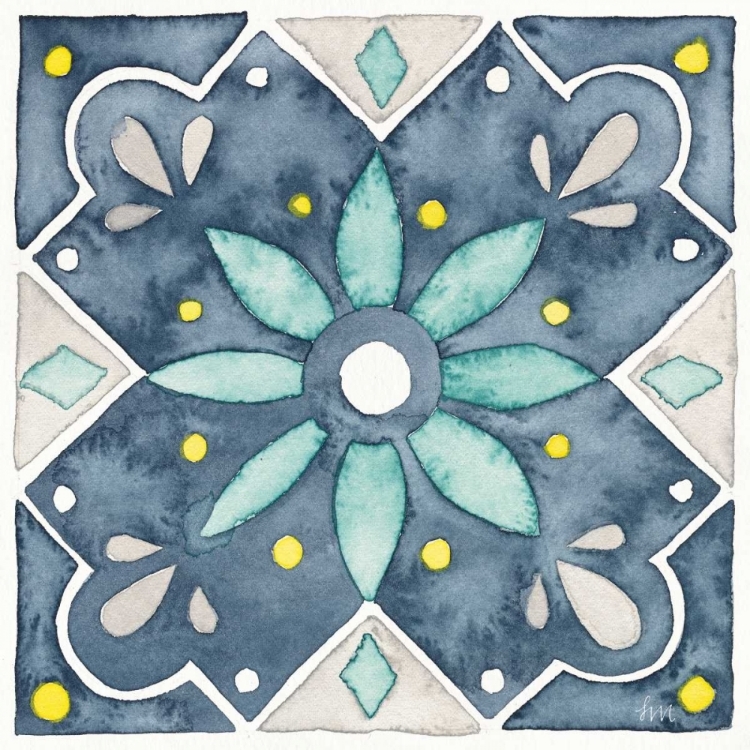 Picture of GARDEN GETAWAY TILE V BLUE