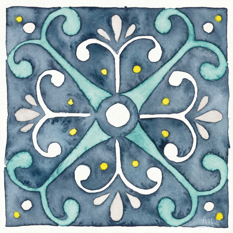 Picture of GARDEN GETAWAY TILE III BLUE