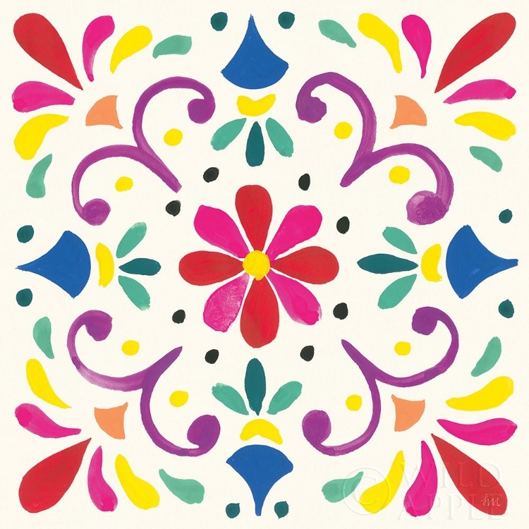 Picture of FLORAL FIESTA WHITE TILE III