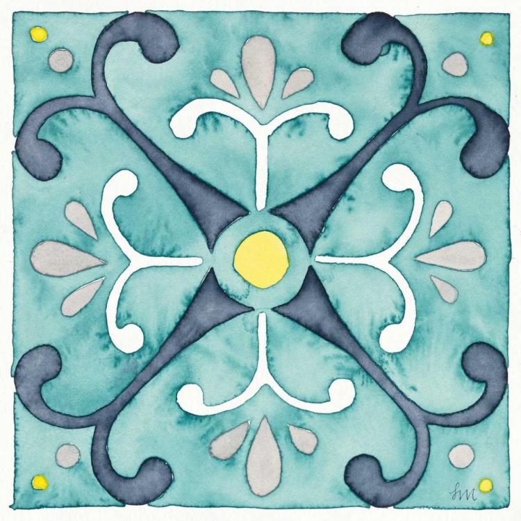 Picture of GARDEN GETAWAY TILE III TEAL