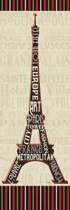 Picture of PARIS CITY WORDS I BORDER