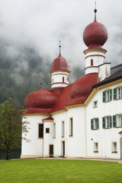 Picture of GERMANY, LAKE KONIGSSEE ST BARTHOLOMEWS CHURCH