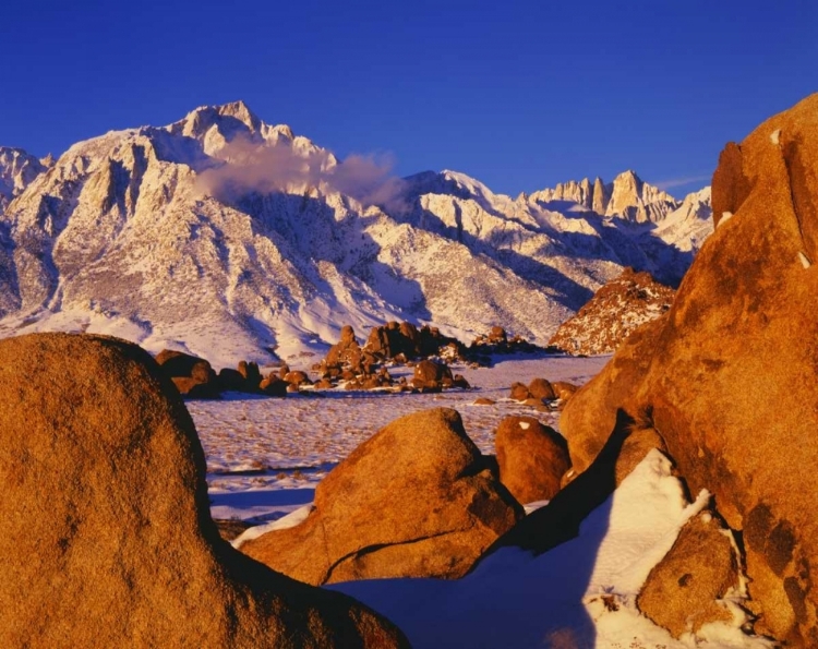 Picture of CA, SIERRA NEVADA MT WHITNEY AND LONE PINE PEAK