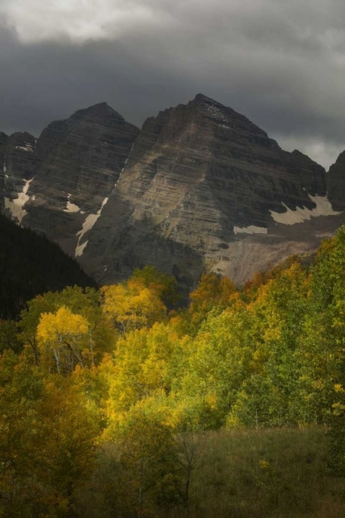 Picture of COLORADO STORM OVER MAROON BELLS PEAKS