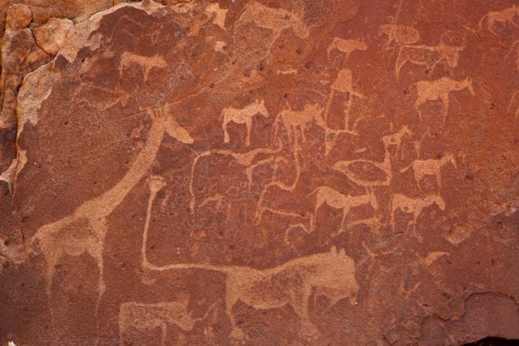 Picture of PETROGLYPHS, TWYFELFONTEIN, DAMARALAND, NAMIBIA