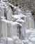 Picture of WEST VIRGINIA, BLACKWATER FALLS FROZEN WATERFALL