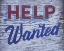 Picture of WEATHERED HELP-WANTED SIGN