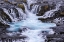 Picture of ICELAND, BRUARFOSS WATERFALLS FLOW INTO RIVER