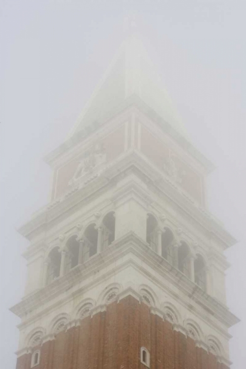 Picture of ITALY, VENICE CAMPANILE IN EARLY MORNING FOG