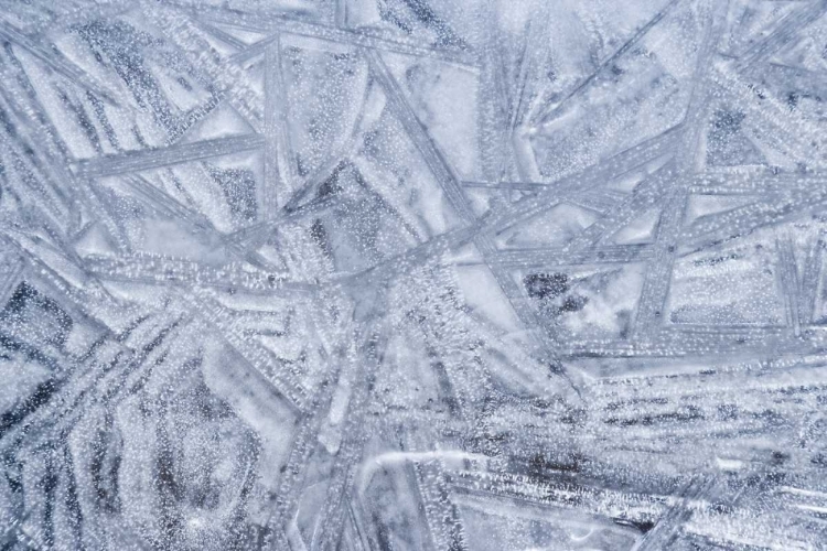 Picture of USA, WASHINGTON STATE, SEABECK PATTERNS ON ICE