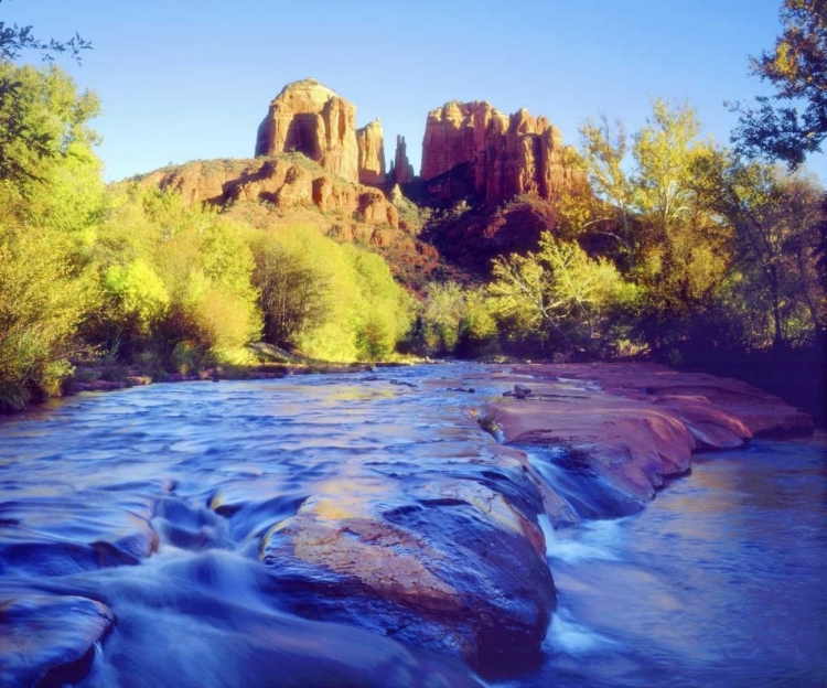 Picture of ARIZONA, SEDONA CATHEDRAL ROCK AND OAK CREEK