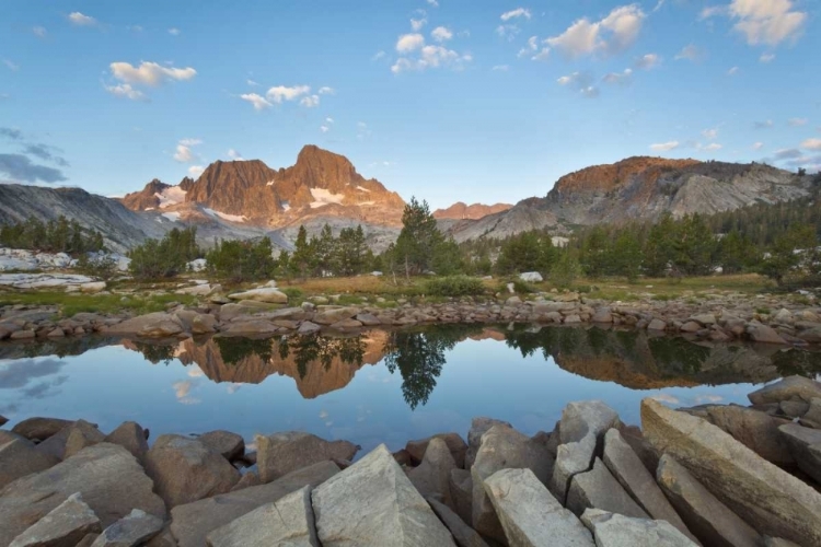 Picture of CALIFORNIA, INYO NF ROCKY SHORE OF GARNET LAKE