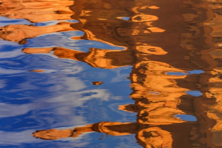 Picture of UTAH, GLEN CANYON REFLECTION IN LAKE POWELL