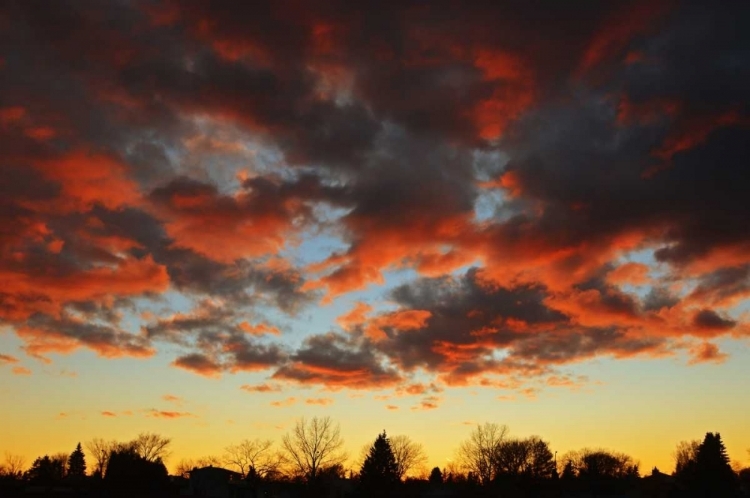 Picture of CLOUDS AT SUNSET