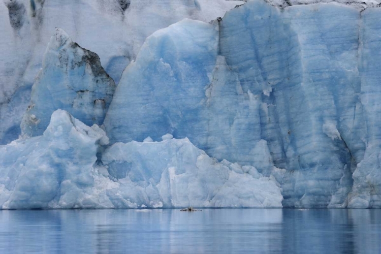 Picture of AK, ALSEK LAKE BLUE ICE ON GREAT PLAIN GLACIER