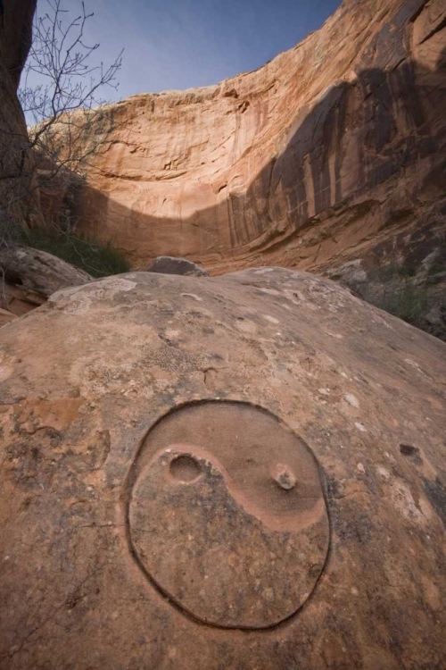 Picture of UT, HORSESHOE CANYON THE CHINESE YIN-YANG SYMBOL