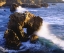 Picture of CA, WAVES BREAKING ON THE COAST