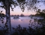 Picture of ME, PITTSFIELD MOONSET WITH FOG OVER MILL POND