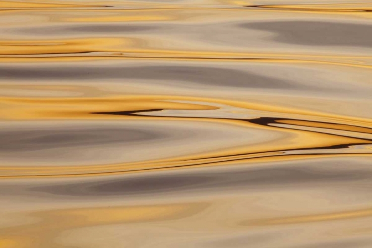 Picture of ALASKA, CROSS SOUND SUNSET REFLECTIONS ON WATER